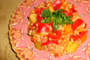 Ghiveci de legume cu orz integral