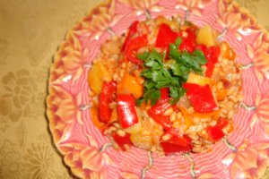Ghiveci de legume cu orz integral