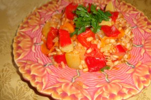 Ghiveci de legume cu orz integral