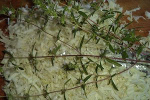 Salata de varza cu maioneza si cimbru