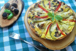 Tarta cu ciuperci