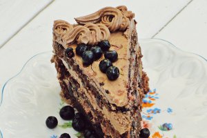 Tort amandina, cu afine