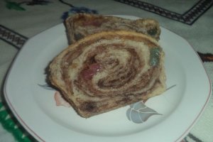Cozonac marmorat de post