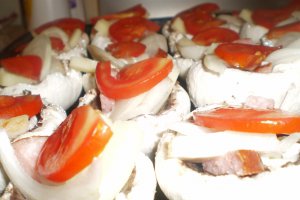 Ciuperci umplute la cuptor