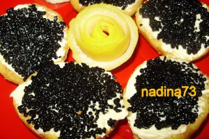 Tartine cu caviar