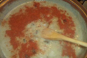 Ciulama de ciuperci cu zucchini