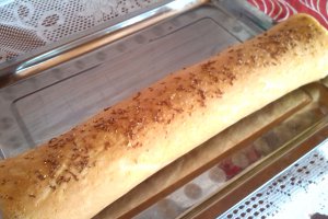 Rulada cu crema de frisca si ciocolata