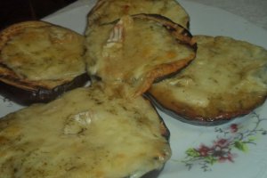 Vinete grill la cuptor cu branzeturi