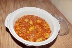 Gnocchi cu sos ragu