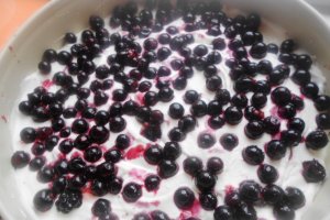 Cheesecake cu ricotta si coacaze negre