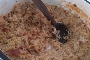 Pilaf de orez cu costita