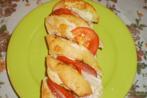 Baghete umplute la cuptor