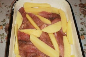 Carne cu ciuperci la cuptor