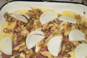 Carne cu ciuperci la cuptor