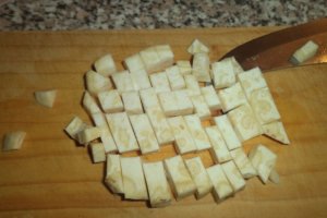 Ciorba de telina cu rosii si tapioca