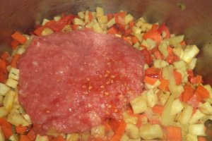 Ciorba de telina cu rosii si tapioca