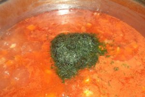 Ciorba de telina cu rosii si tapioca
