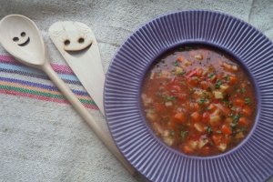 Ciorba de telina cu rosii si tapioca