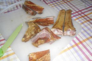 Varza acra cu costita afumata