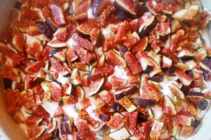 Cheesecake cu ciocolata si smochine