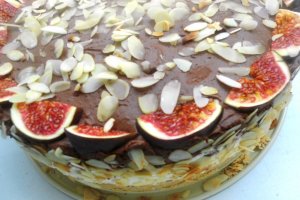 Cheesecake cu ciocolata si smochine