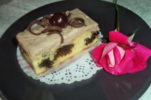 Prajitura cu mac si crema de ciocolata