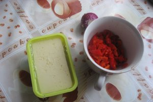 Pasta de tofu cu ardei copti