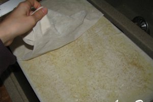 Foi crocante cu frisca si cirese confiate