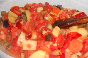 Cotlet de porc cu legume la cuptor