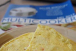 Omleta cu somon, la Multicooker