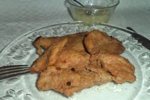 Friptura de porc marinata la tigaie