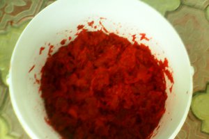 Salata de sfecla rosie cu hrean