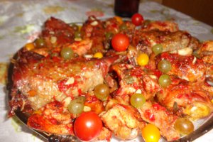 Friptura mixta de curcan si pui
