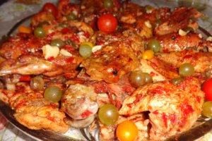 Friptura mixta de curcan si pui