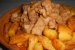 Cartofi la cuptor si friptura de porc la tuci-6