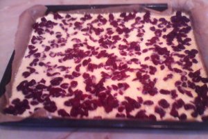 Prajitura cu brinza dulce si fructe