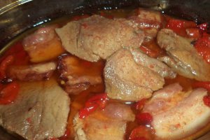 Friptura de porc cu ardei kapia