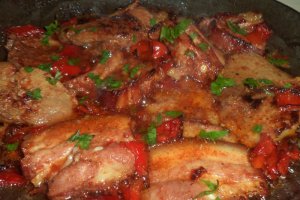 Friptura de porc cu ardei kapia