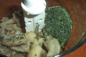 Salata de pleurotus cu maioneza si marar