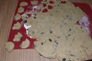 Biscuiti sarati cu fulgi de ovaz si seminte