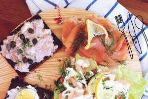 Smørrebrød cu creveti