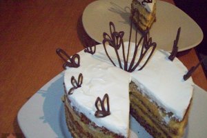 Tort cu nuca si mousse de dovleac