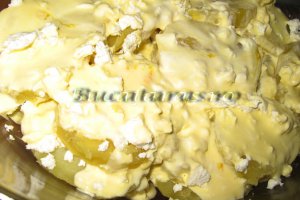 Gratin cu cartofi si sparanghel