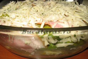 Gratin cu cartofi si sparanghel