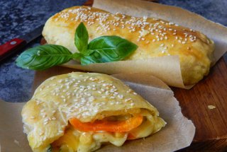 Pachetele cu legume si mozzarella