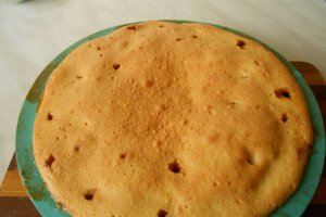 Prajitura cu prune,rasturnata