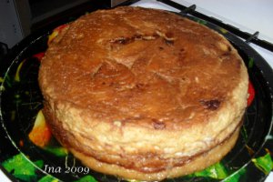 Tort cu mere si crema de zahar ars