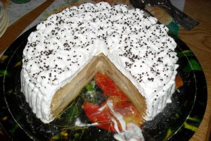 Tort cu mere si crema de zahar ars