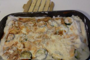 Lasagne cu vinete si dovlecei