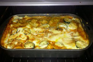 Lasagne cu vinete si dovlecei